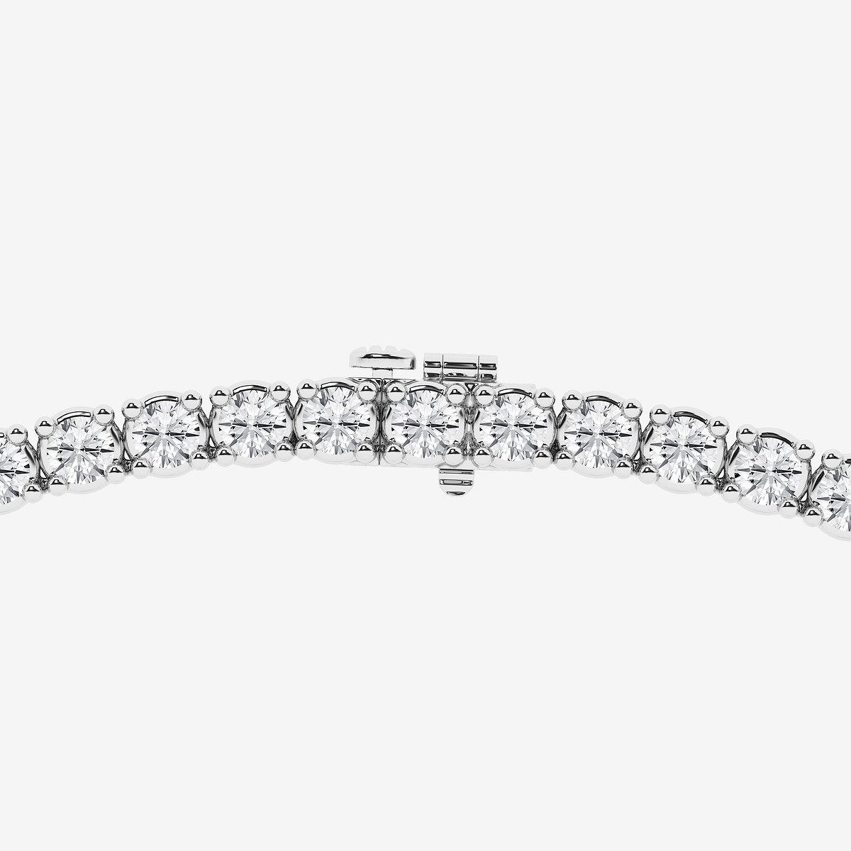 Additional Image 2 for  20 ctw Round Lab Grown Diamond Four Prong Graduated Tennis Necklace